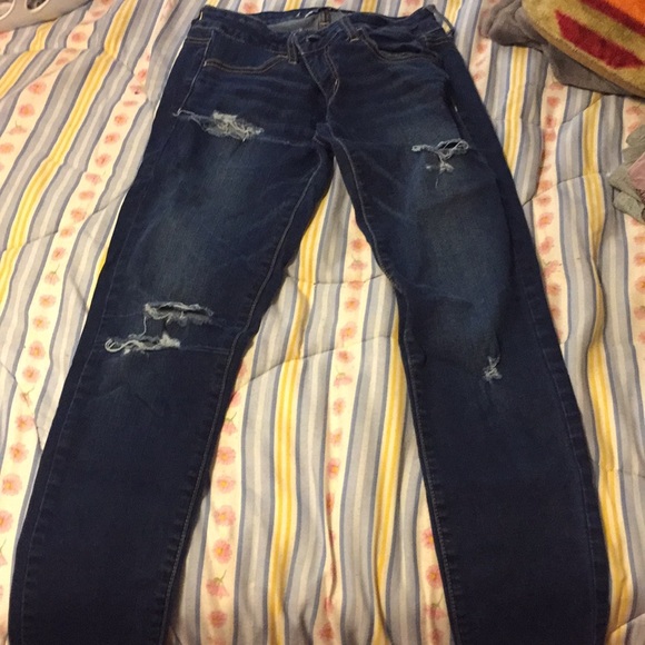 American Eagle skinny jeans with rips - Picture 1 of 2